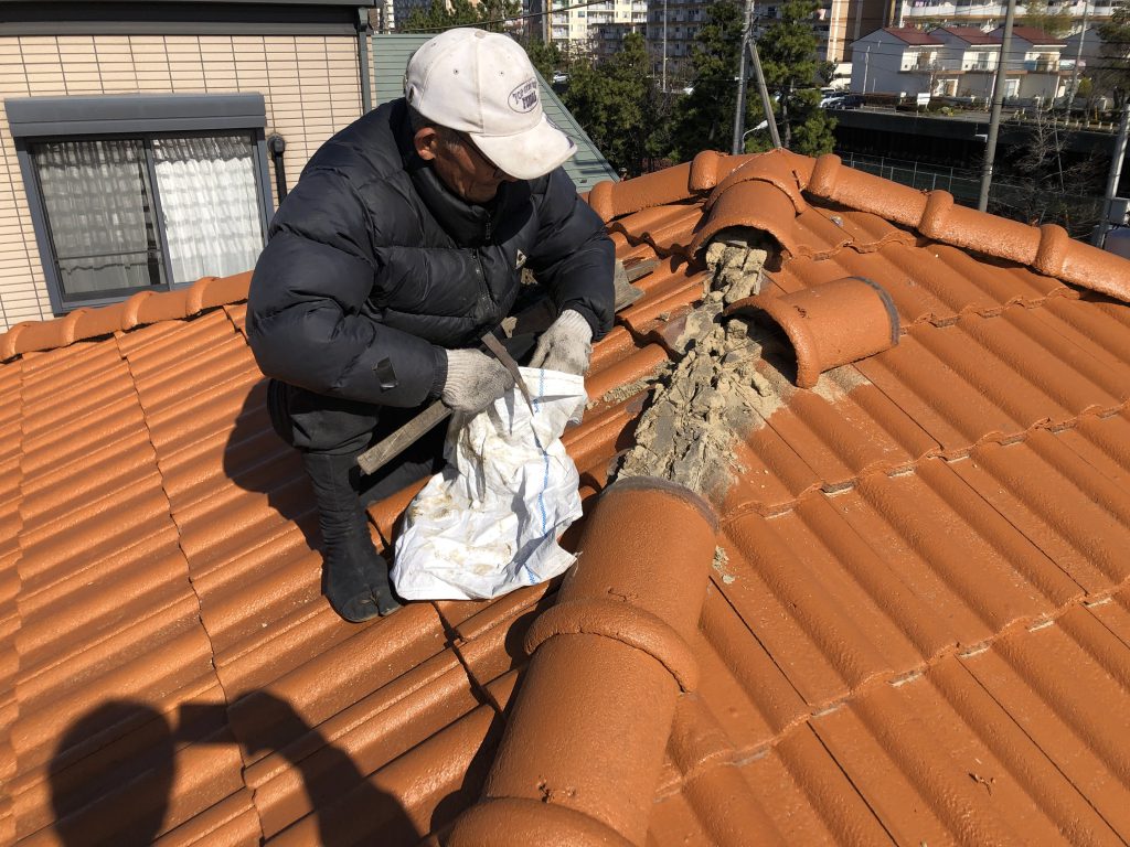 瓦屋根の小修繕｜施工写真3